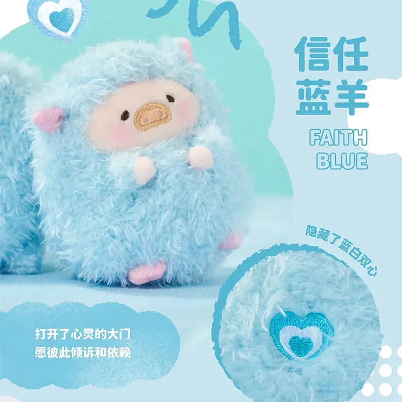 LULU Rainbow Sheep Plush Series Plush Mystery Box Kawaii Model Action Anime Figures Caja Misteriosa  Random Guess Bags Figure