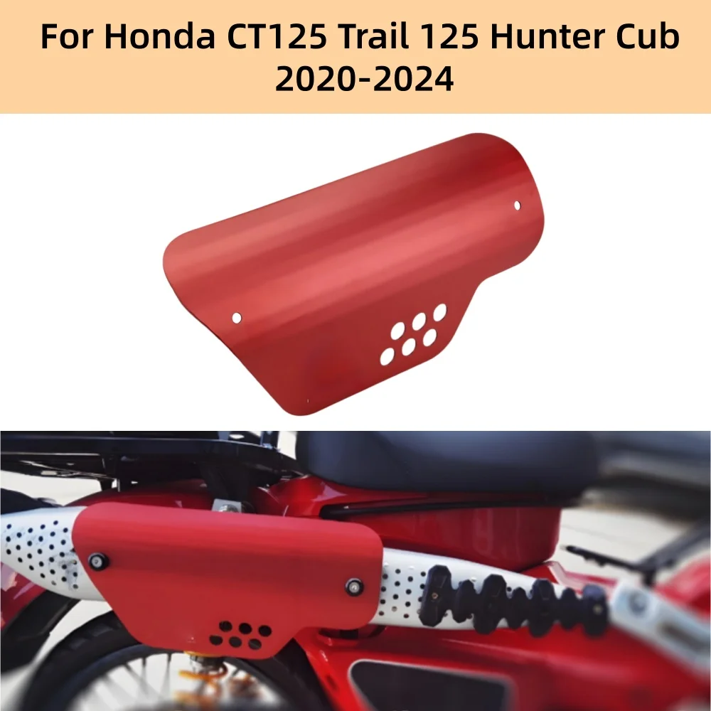 

Motorcycle Exhaust Pipe Protector Heat Shield Cover Muffler Anti-scalding Board For Honda CT125 Trail 125 Hunter Cub 2020-2024