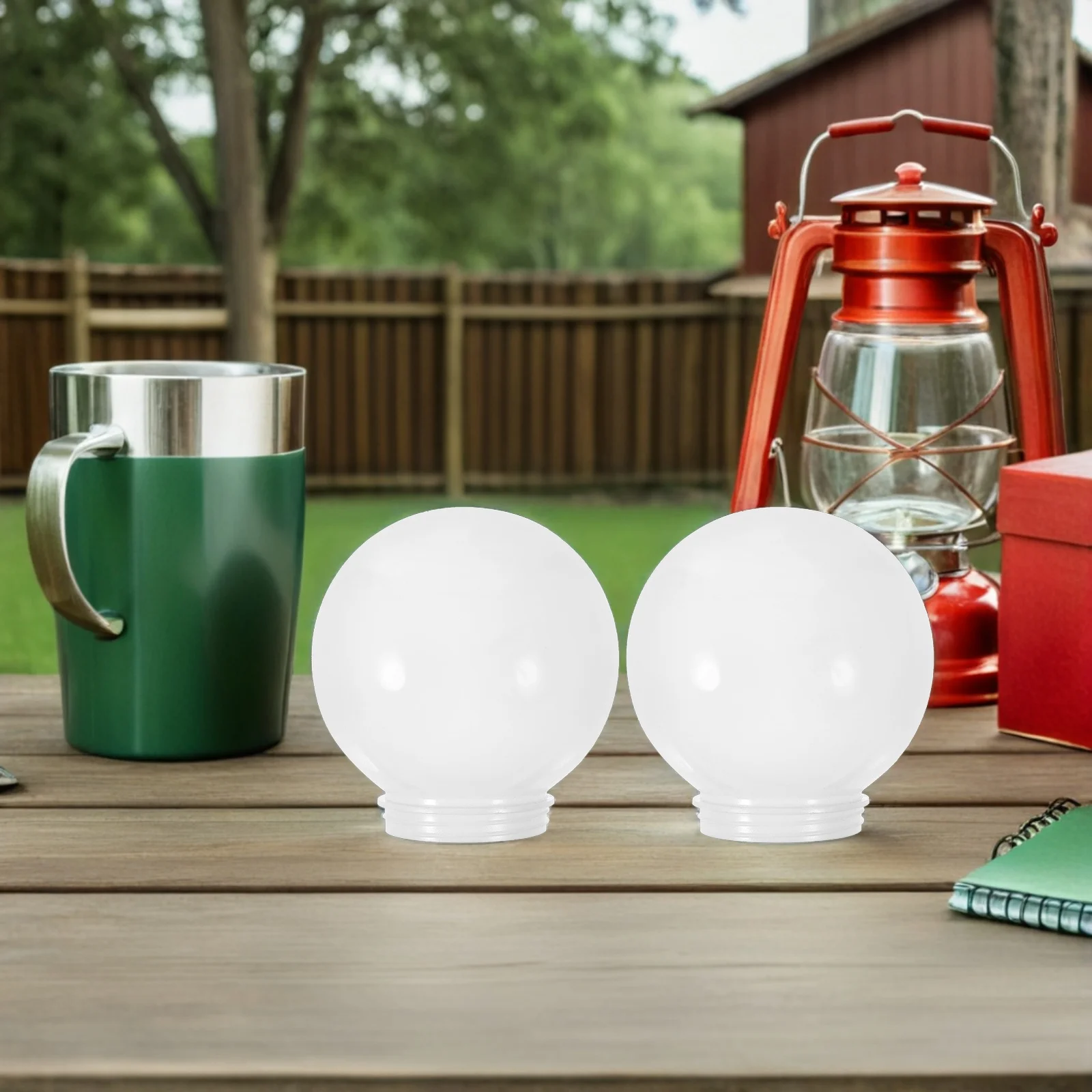 3 قطعة عاكس الضوء الكرة الاكريليك غطاء مصباح استبدال للسقف جدار ضوء الشارع في الهواء الطلق حديقة الشرفة فناء ديكور