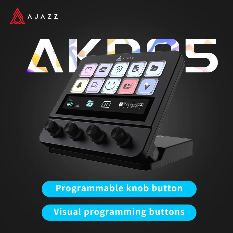 Ajazz AKP05 Mechanical Macro Keyboard,Multi-Function Desktop