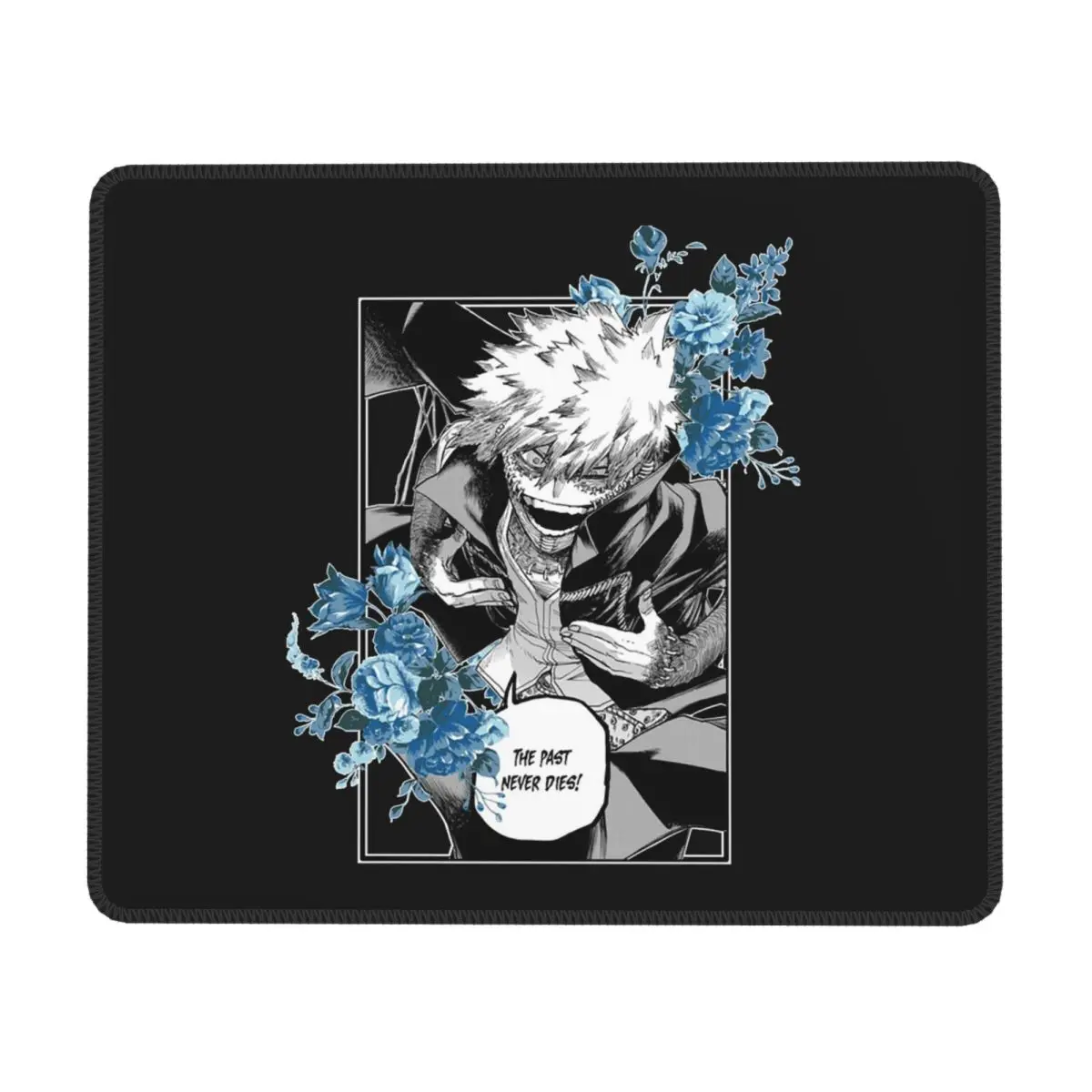 My Hero Academia Dabi Anime Blue Flowers Mouse Pad Computer Keyboard Mouse Mat Gamer PC Desk Mat Office Table Mats