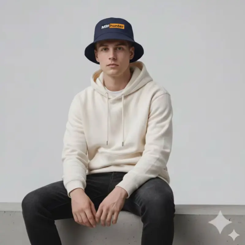Milf Hunter Fisherman Hats Harajuku Panama Cap Daily Cool Casual Lovely Streetwear Outdoor Vintage Fashion Versatile Bucket Hat