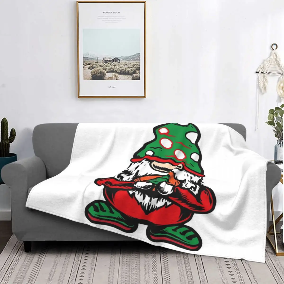 

Manta a cuadros con diseño de gnomos navideños, cobertor para cama, toalla, manta con capucha, 1 manta