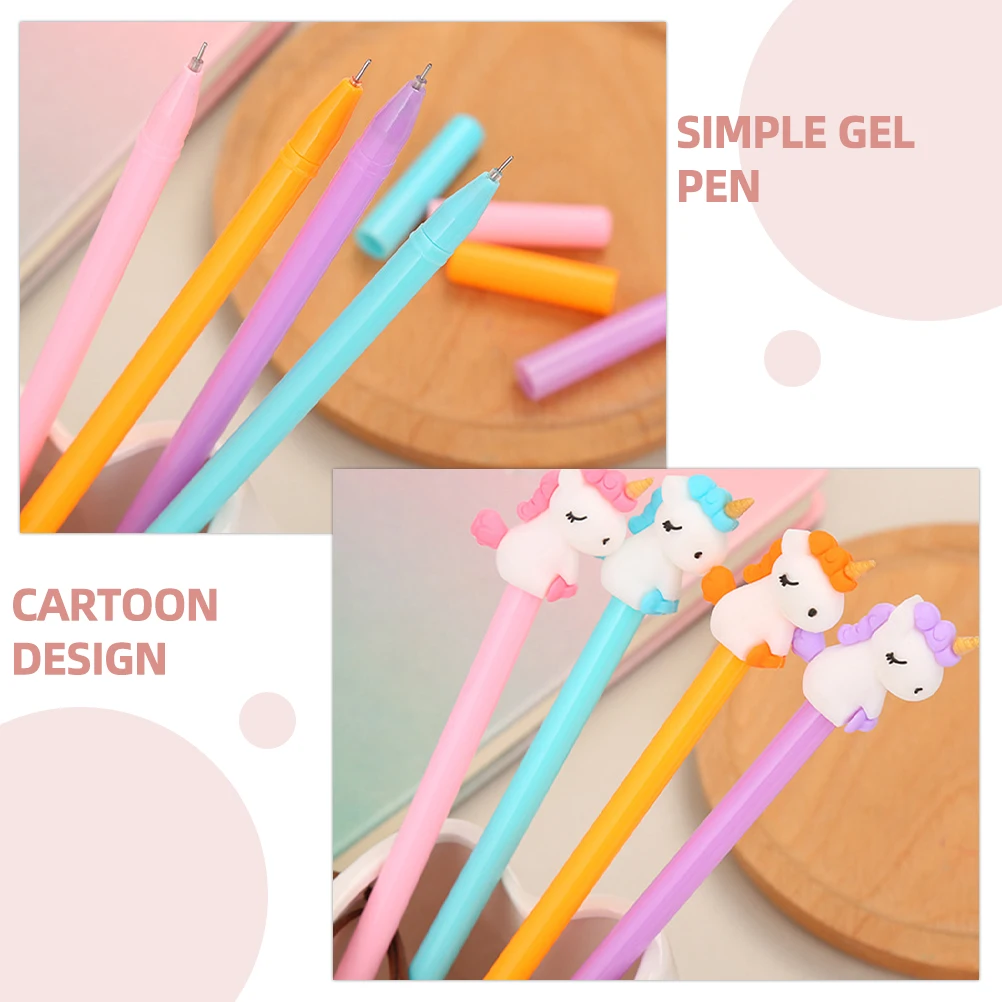 16Pcs Gel Pen Neutral Type Cartoon Design Smooth Writing Ergonomic Grip Portable Stationery Suitable for Study Office