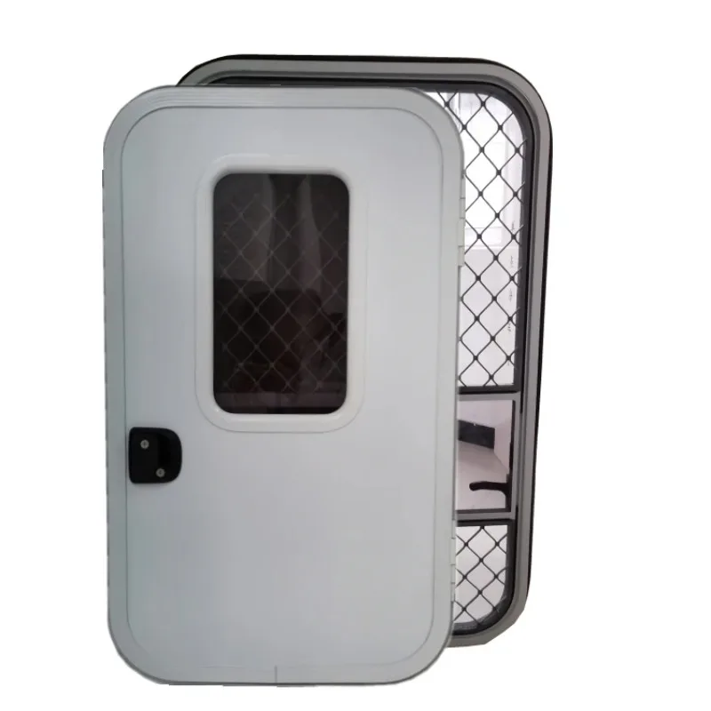 Factory Direct Sale Caravan RV Entry Door Aluminum Alloy Frame Teardrop Door Suitable For Wall Thickness Of 30~60mm