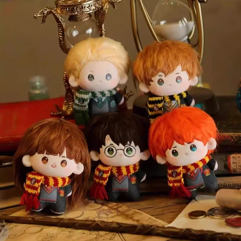Nuevo Peluche de 10 cm de Hogwarts, Harry Potter, Ron Malfoy, Hermione, Muñeco de Peluche, Colgante para Bolsa, Juguete Coleccionable, Regalos