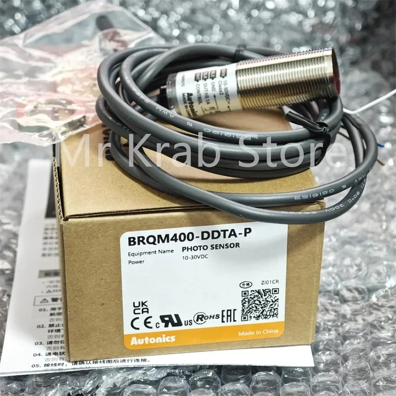 Limited Offer BRQM400-DDTA-P Photoelectric Sensor M18 Cylindrical Diffuse Reflection 400mm PNP Output DC24V