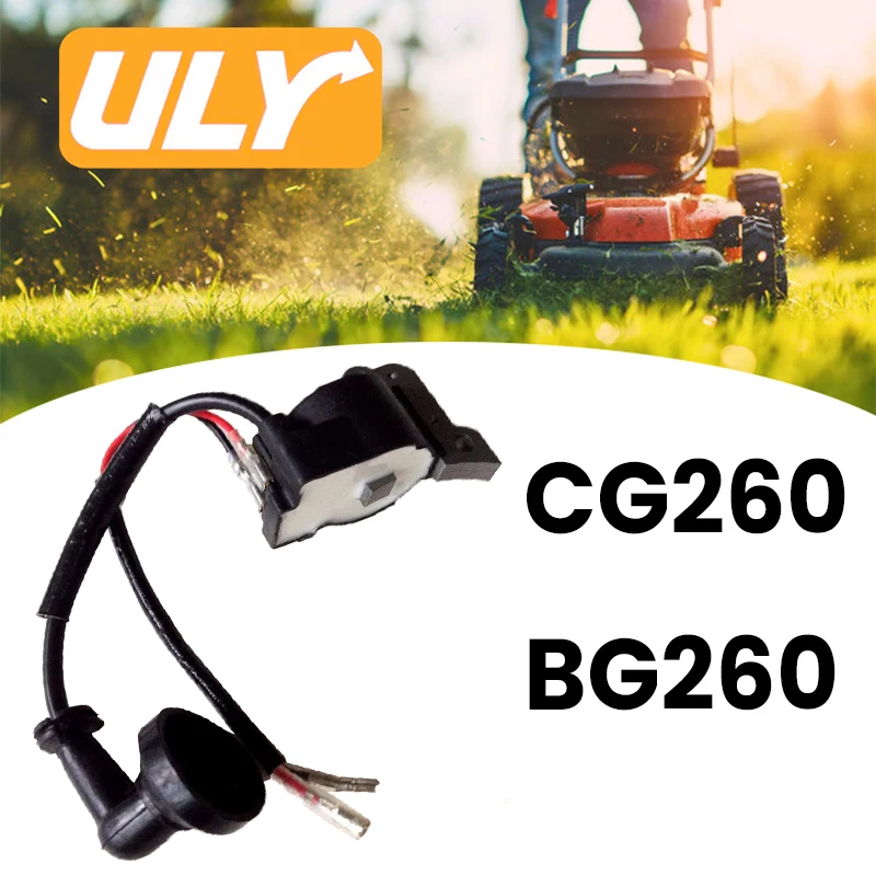 

Запасные части для бензопилы CG260 BG260 26CC, катушка зажигания кустореза для бензинового двигателя 1E34F, кусторез, зажигание травы