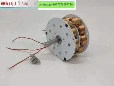 80W-100W Double-layer Disc Generator with Iron Core Multi-pole Strong Three-phase AC Power Generation