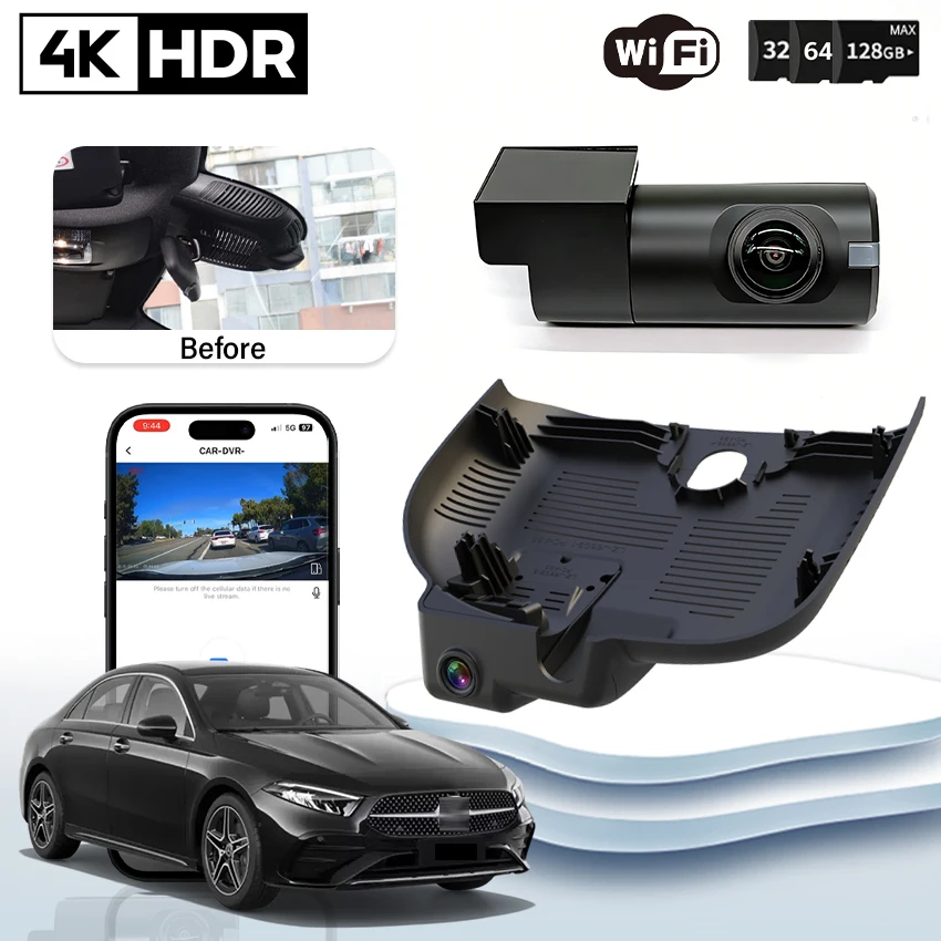 NEW ! 4K HD Camera For Mercedes-Benz A Class A200L A180L CLA Class CLA200 CLA220 CLA260 2024 2025 2026 Car Dvr Video Recorder