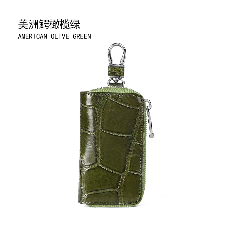 2023 New American Alligator Leather Key Bag For Men And Women Large Capacity Business Leisure Multi-function Key Chain Bag 50