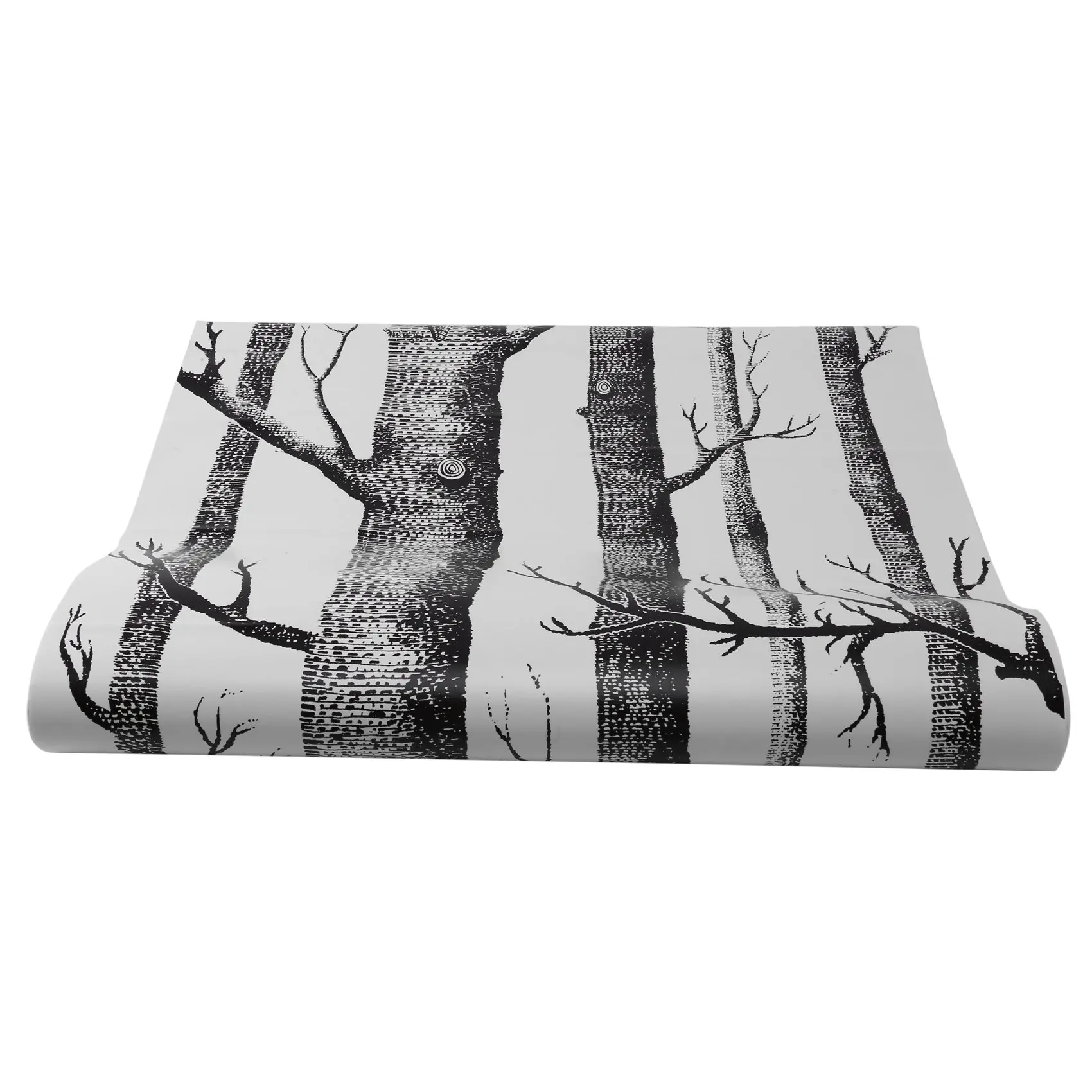 

Черно-белые обои из березы для спальни, современный дизайн, гостиная, рулон обоев, обои в деревенском стиле с лесом и лесом