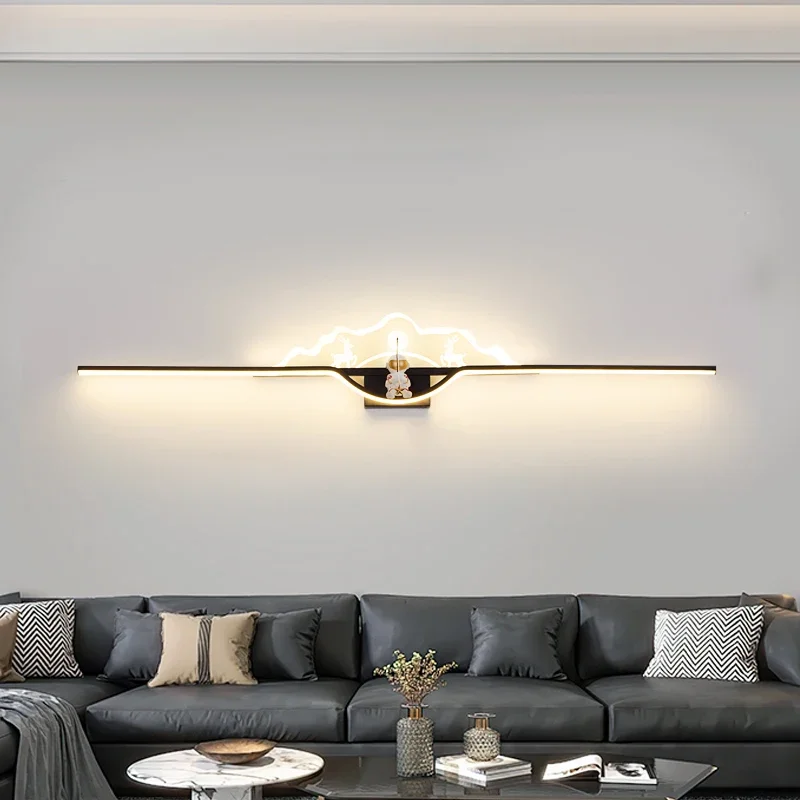 Modern minimalist bedroom bedside decor light; sofa back wall light; tea room living room