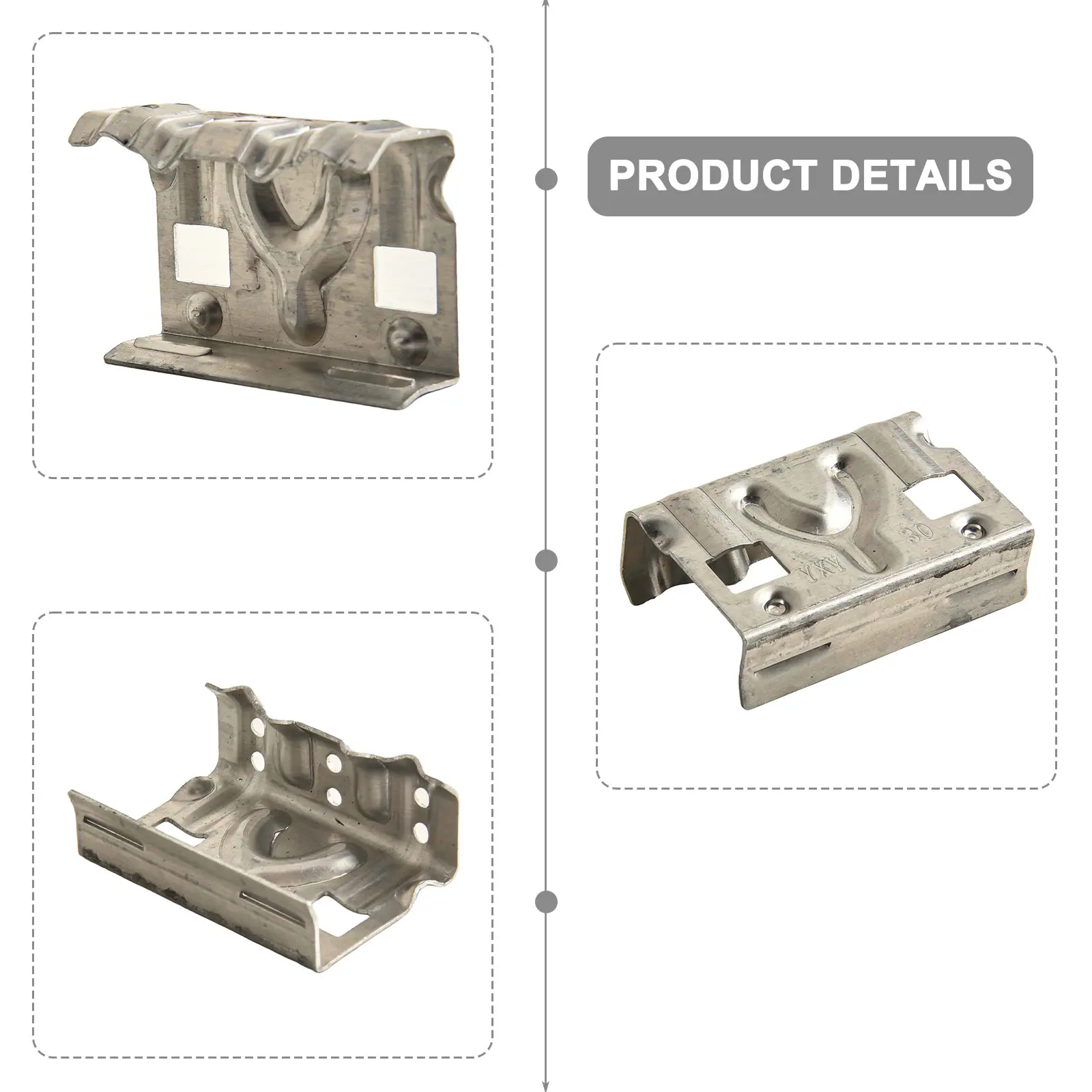 Aluminum Drain Clips Sludge Removal Clips Energy Efficiency Enhancement Compatible With 30 35 Mm Panels Efficient Water Drainage
