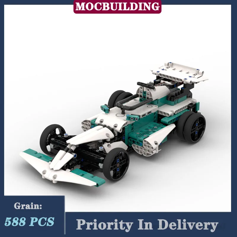 

MOC City Racing F1 Car Set Model Building Block Assembly Children's Collection Series Toy Gift