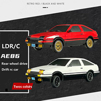 Mini Toys 1/18 Scale RC Drifting Racing Car RWD LDRC LD1801 AE86 Wireless Radio Vehicle Model with Gyroscope Light System