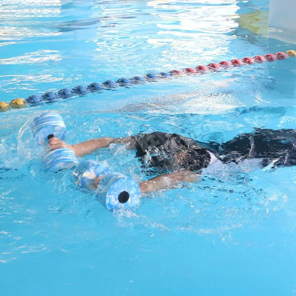 دمبل الرياضات المائية، دمبل مائي مقاوم للكلور، مجموعة دمبل مائية من إسفنج إيفا عالي الكثافة للياقة البدنية للوزن