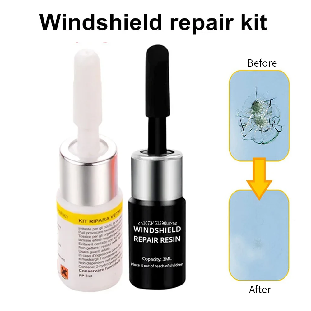 

DIY Car Windshield Repair Tool Glass Curing Adhesive Windshield Crack Spot Repair Kit Windshield Scratch Repair Glue Accessories