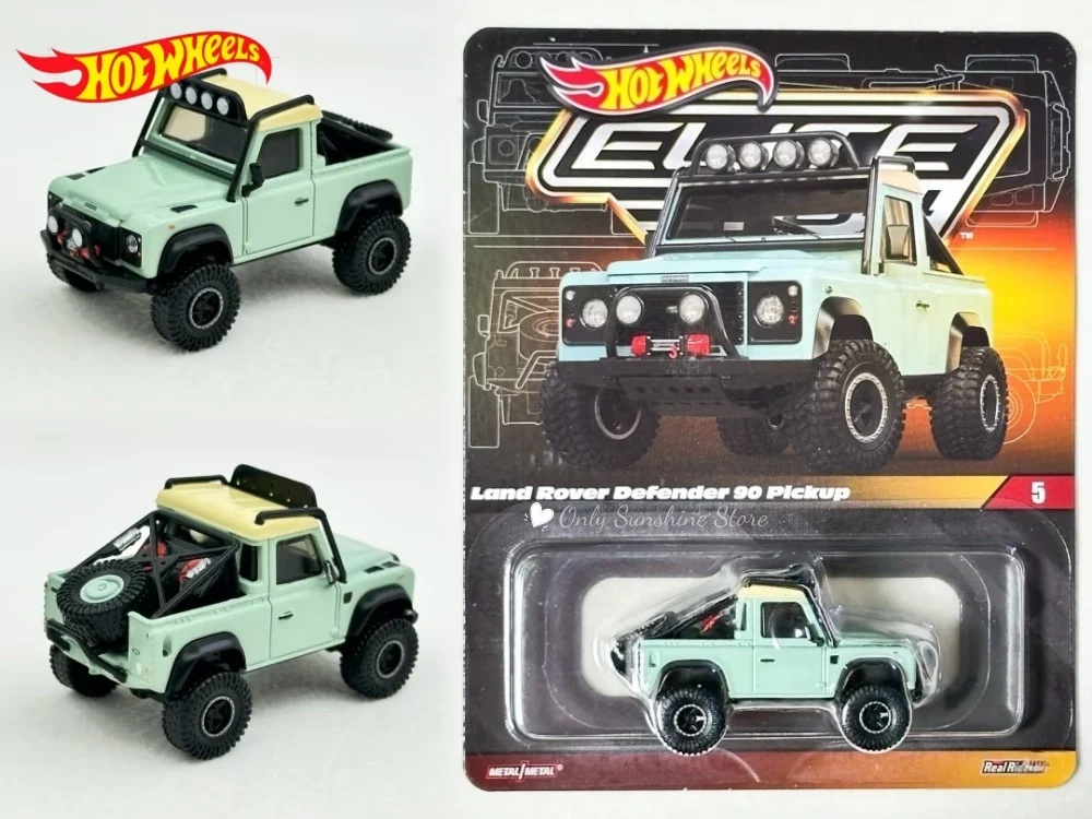 Hot Wheels Elite RLC juguete coleccionable escala 1:64 Land Rover Defender Mustang coche en miniatura de aleación Ford HGW13 RLC Land Rover HGW12