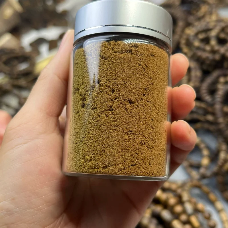 100g Hainan Agilawood Incense Powder Natural Raw Materials Temple Worship Study Meditation Calm Mind Promote Sleep Purify Air