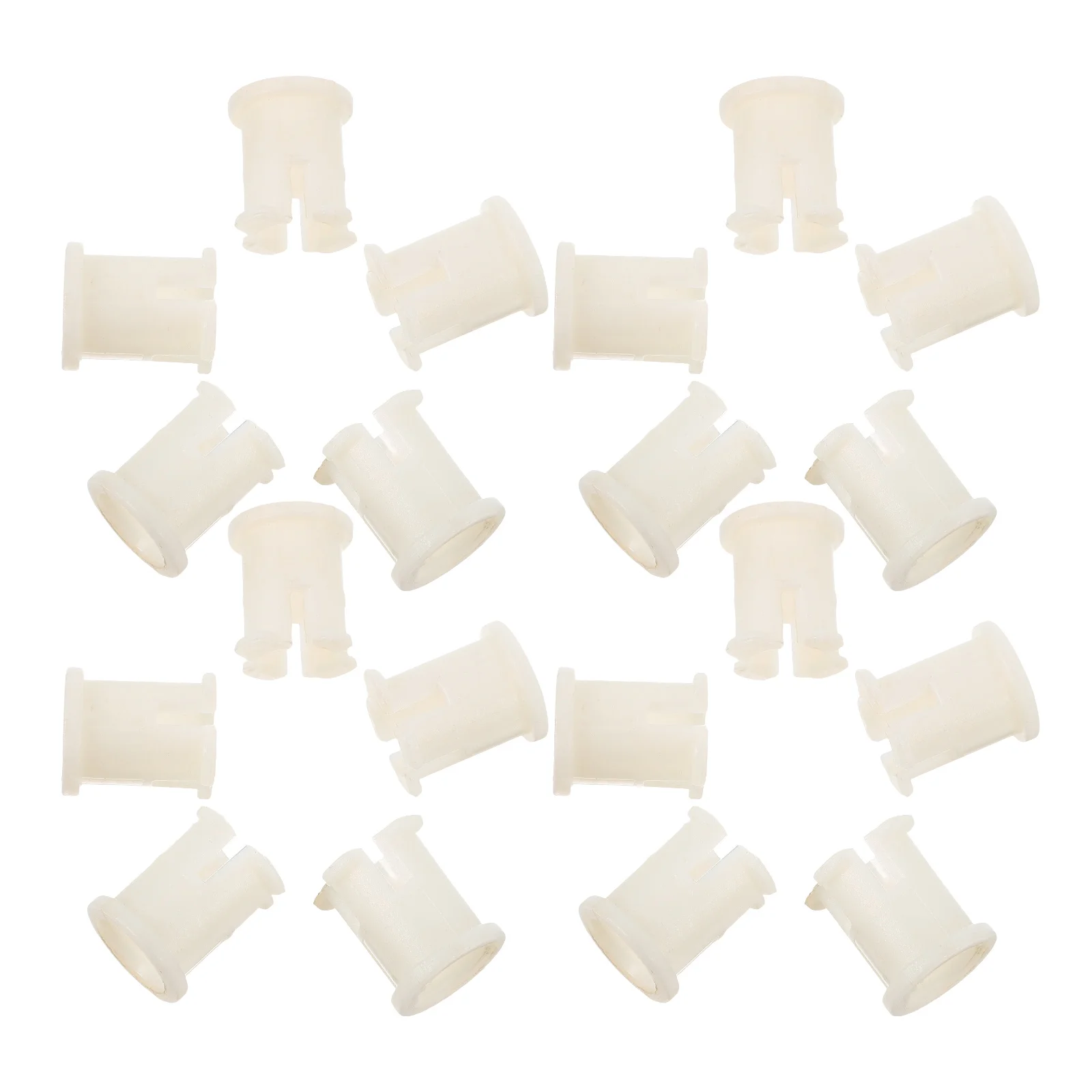 20 Pcs Caster Socket Rubber Cap Replacement Sleeve Inserts for Stem Wheel Office Chair Furniture Plastic Abrasion