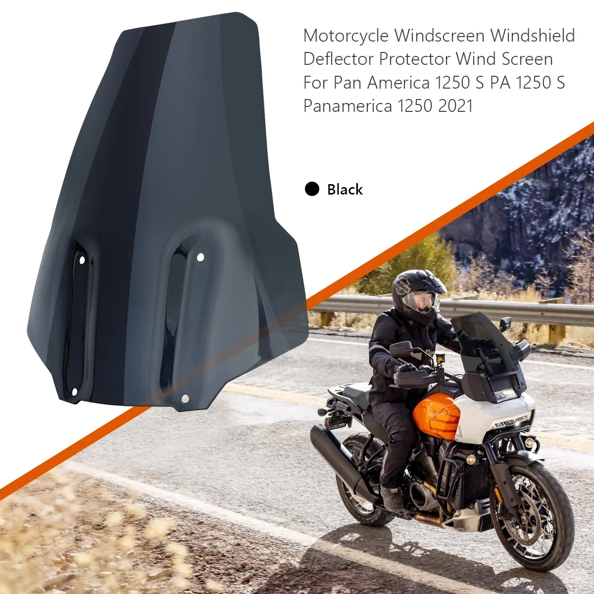 Motorcycle Windscreen Windshield Deflector Protector Wind Screen For Pan America 1250 S PA 1250 S Panamerica 1250 2021