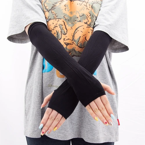 Imagen 2 del producto Manguitos de protección solar para hombre y mujer, guantes largos transpirables de secado rápido, protección solar UV, para ciclismo