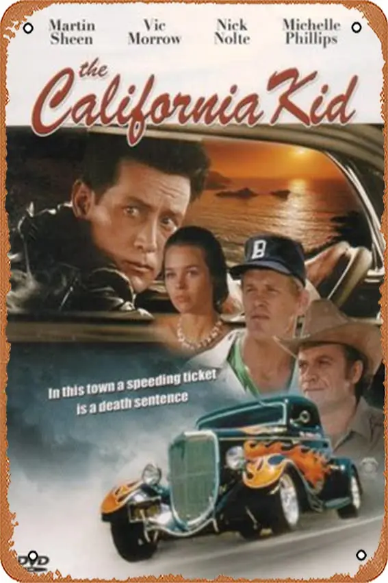 

The California Kid Poster 8 x 12 Inches - Retro Vintage Metal Tin Sign for Home Bar Pub Garage Decor Movie Gifts