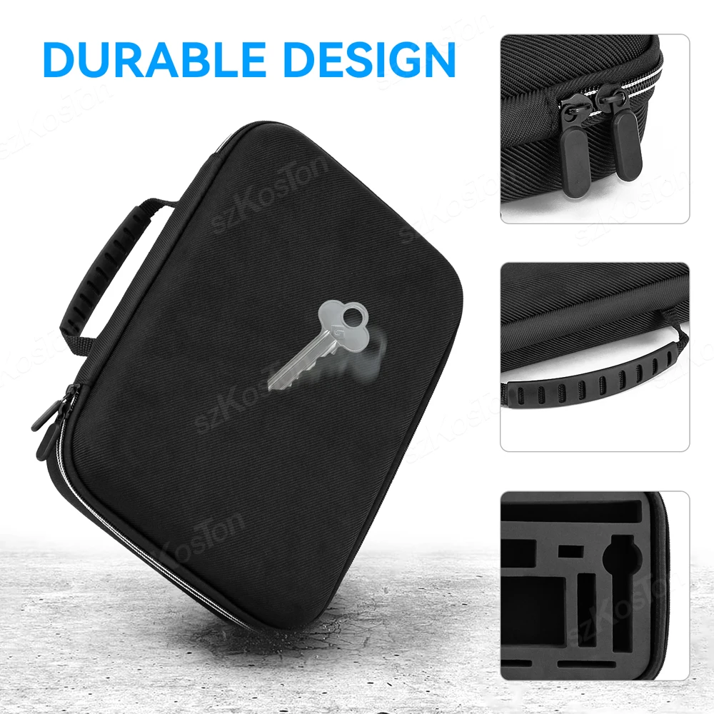 For Insta360 X4 Carry Case Large Black Storage Bag Briefcase For Insta 360 X4 Action Camera Accessory