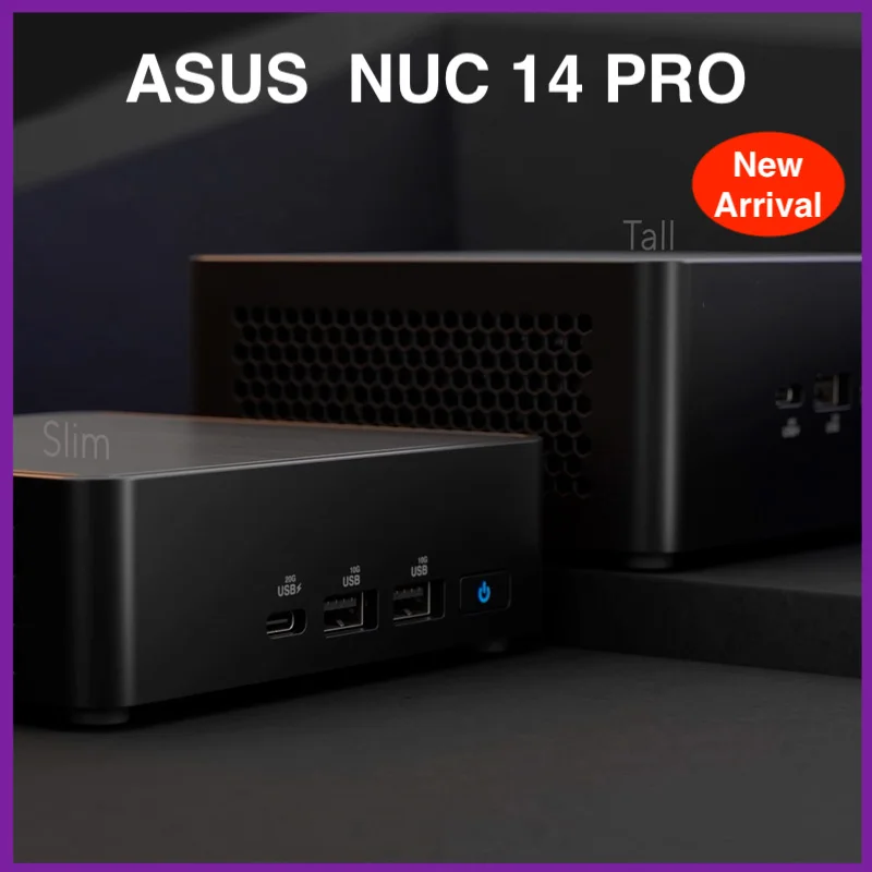 Ready Stock! NUC14RVHU5/NUC14RVKU5 ASUS NUC14 Pro Intel Core Ultra5 125H ASUS NUC 14 Pro Intel Arc GPU Bluetooth 5.3 mini pc