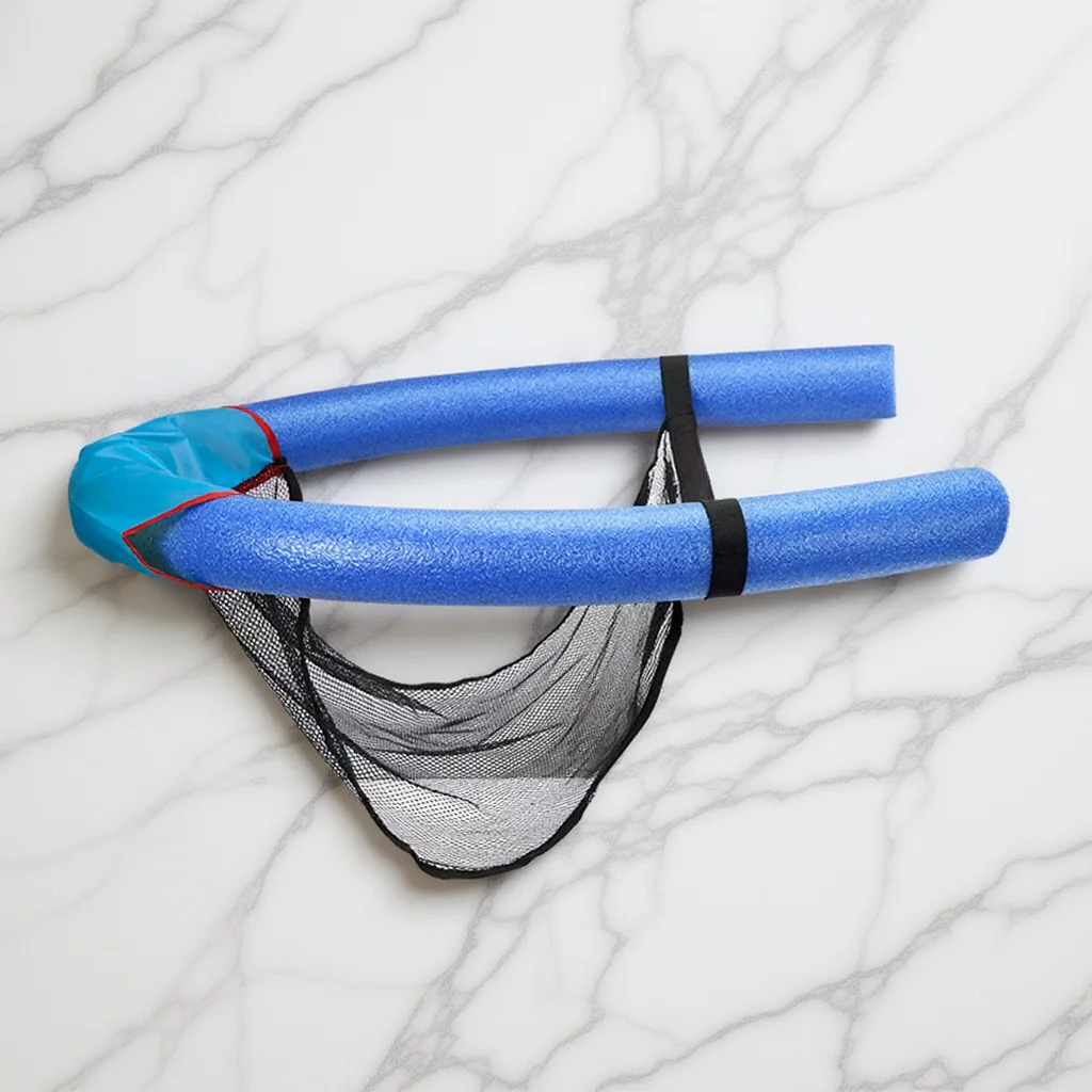 Cadeira de macarrão para piscina, assento flutuante para crianças, material de classe, seguro, relaxante, cadeira de piscina flutuante