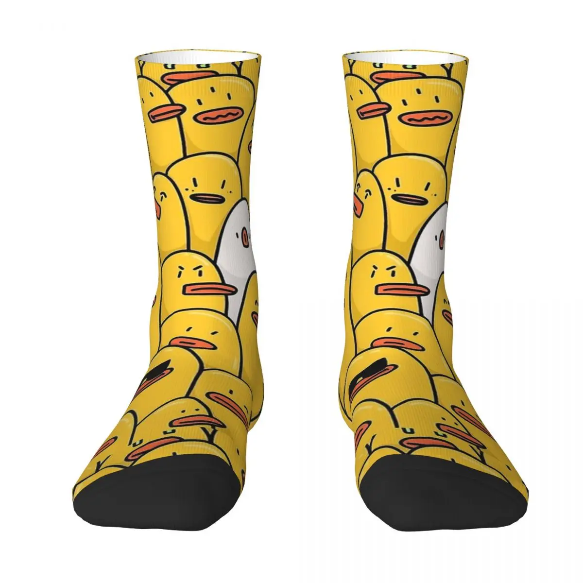 Yellow Classic Rubber Duck Yellow Funny Ducks Men Women Happy Socks Outdoor Novelty Spring Summer Autumn Winter Stockings Gift