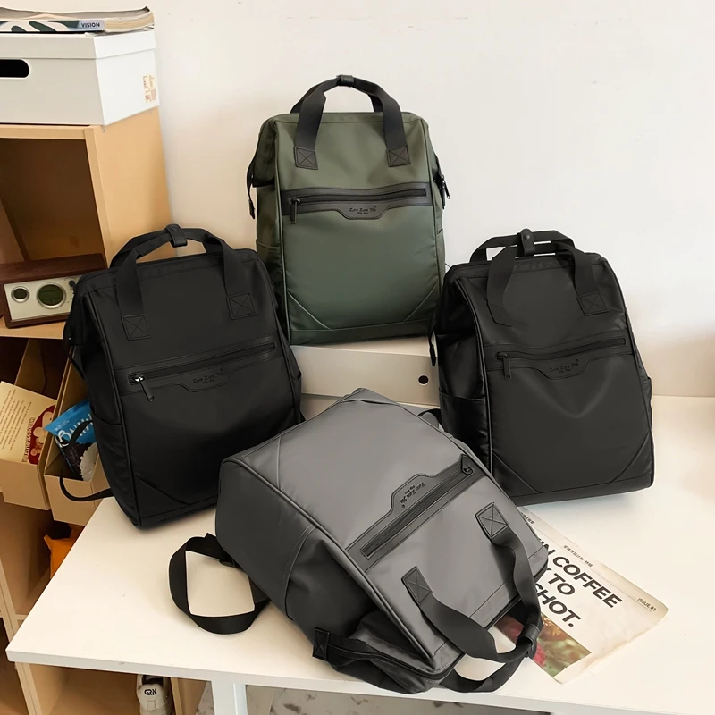 Pu High Capacity Zipper Solid Thread Backpacks Fashion Computer Bag 2024 Hot Sale Men's Bag Paquete Masculino Mochila