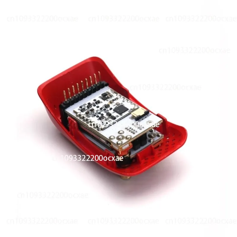 

5.8G image transmission glasses, dual receiver module white baseplate send red shell