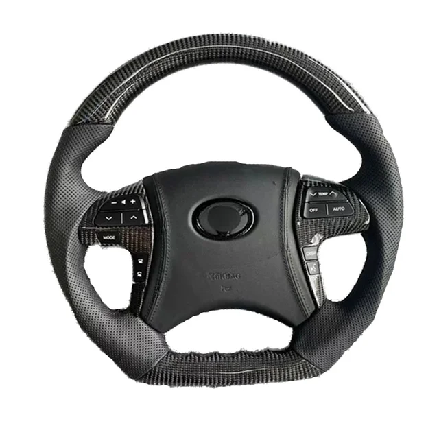 Factory Custom Genuine Carbon Fiber Steering Wheel for Toyota Camry 2006-2011 Steering Wheel Custom Machining Upgrades