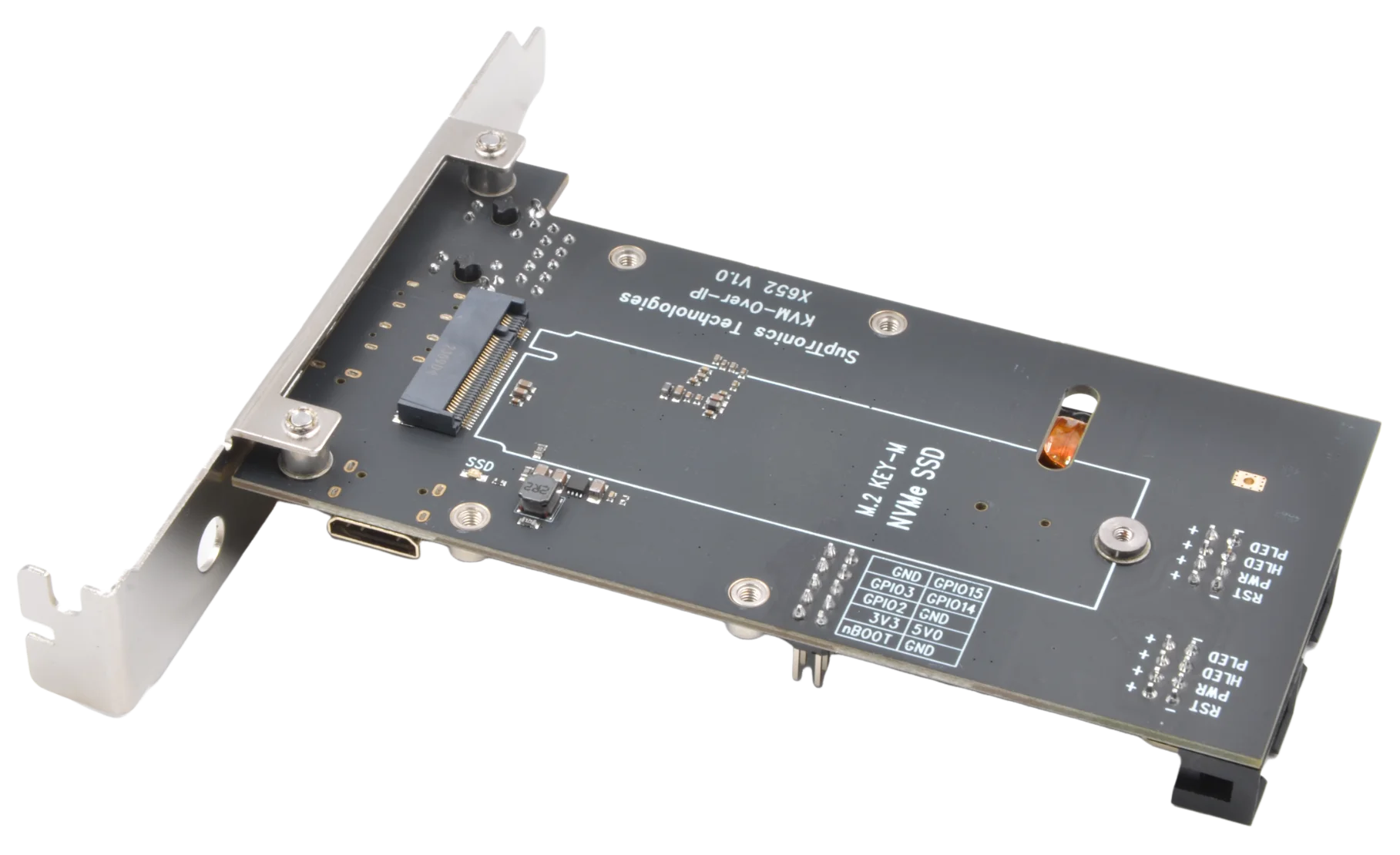 Imagem -03 - Suptronics Placa Pci Ipkvm Baseada em Raspberry pi Kvm sobre ip Pikvm X652