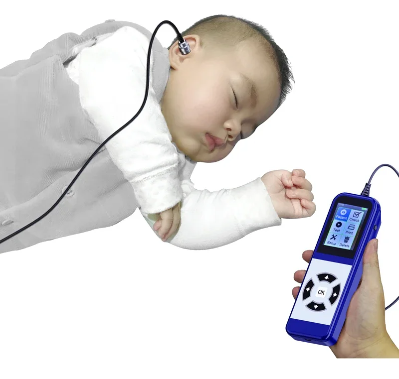 Light and portable automatic test oae newborn hearing screener