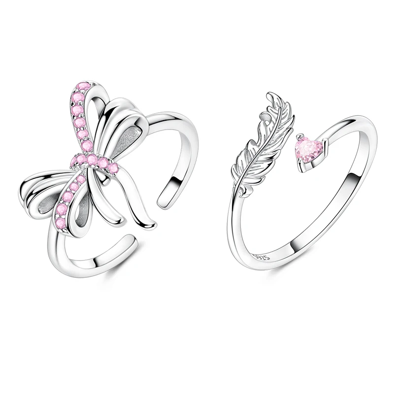 Women's Butterfly Adjustable 925 Sterling Silver Ring