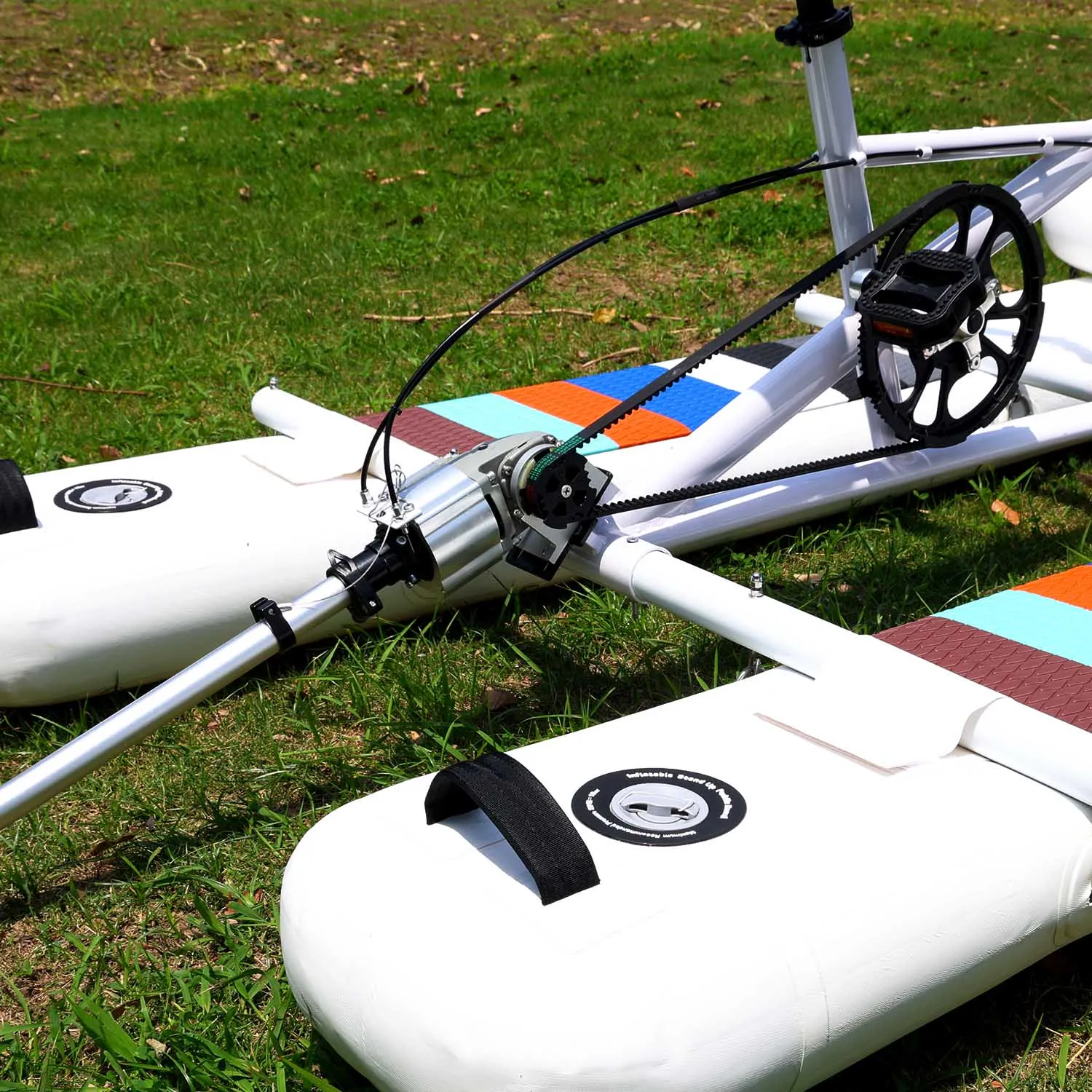 دراجة مياه محمولة قابلة للنفخ لصيد الأسماك مع حصير أمامي كبير لصيد الأسماك #5