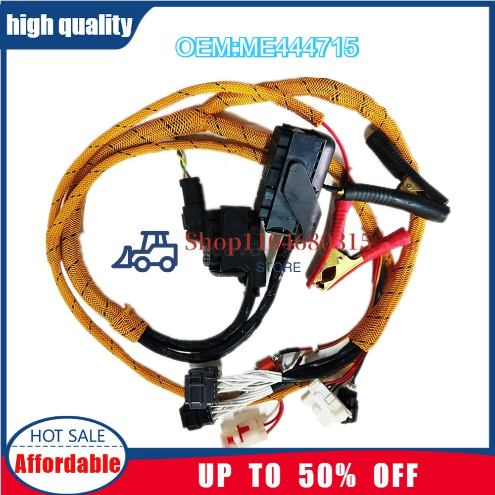 HD820V 820-5 Cable 4M50-TLE3A EFI For ME444715 Kato Engine Harness Sany SY215 Offline Start Test Harness Excavator Parts