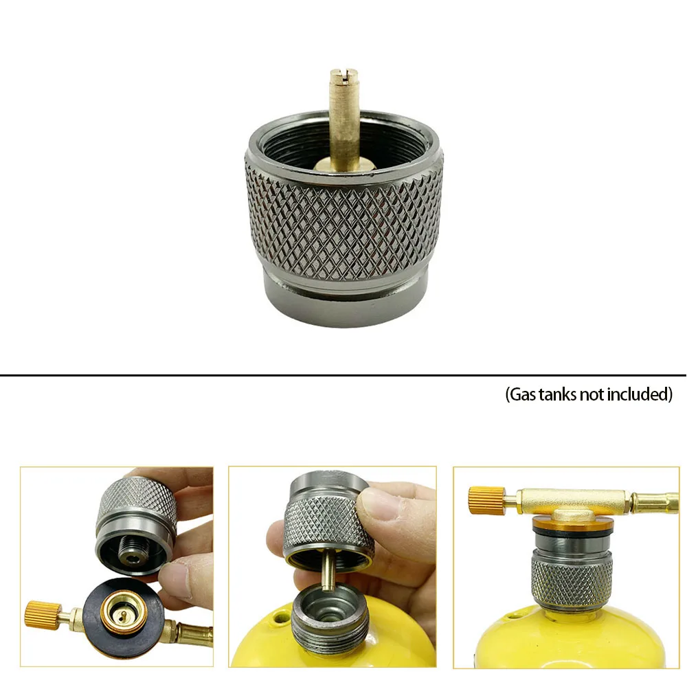 1Pc Propane Adapter Converter Valve Cylinder Canister Adapter Connector To LPG Cylinders Converter for Outdoor Camping Picnic