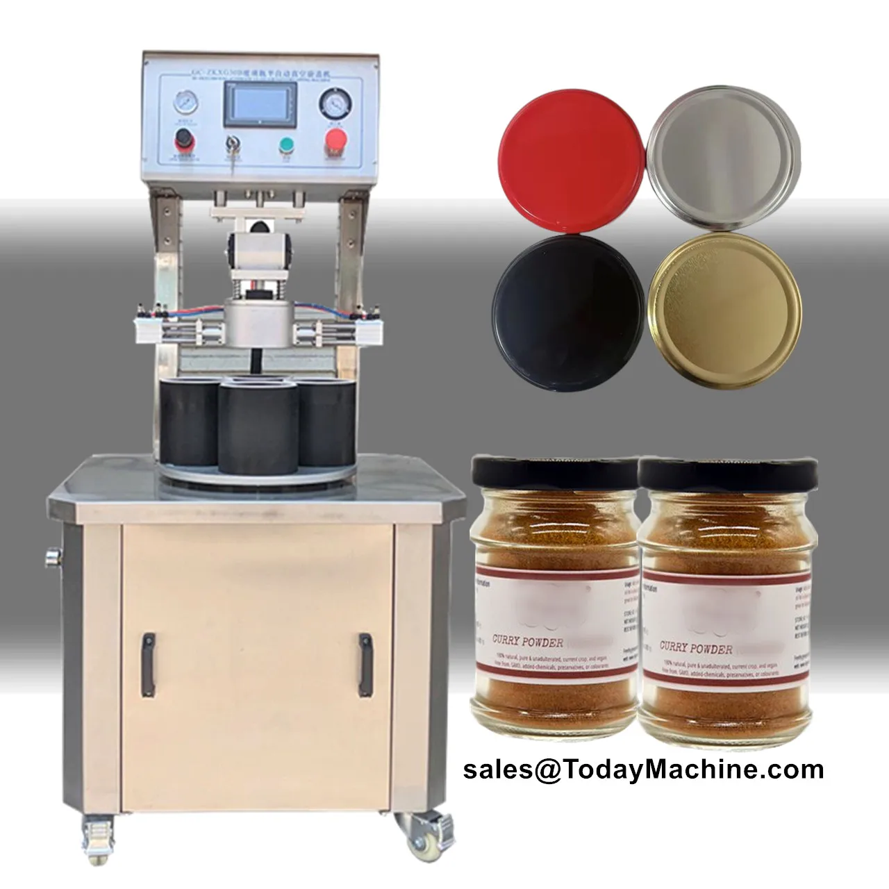 Mesin Vacuum Capping Otomatis untuk Makanan Acar Botol Kaca