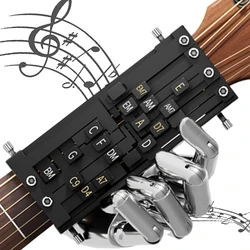 Prensador de acordes de guitarra, entrenador de acordes de guitarra, ayudante de acordes de guitarra, herramientas de aprendizaje de acordes de ayuda de guitarra para principiantes