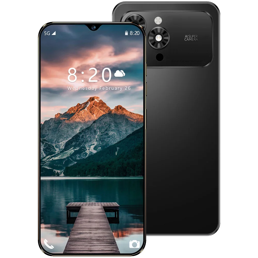 K-Touch Hot 18 Pro Max 7.0Inch Smartphone 22G+2TB Mobiele Telefoons 8000mAh Mobiele Telefoon Android 15 Ontgrendeld 5G Dual SIM-kaart 16MP+48MP Camera Mobiele Telefoons