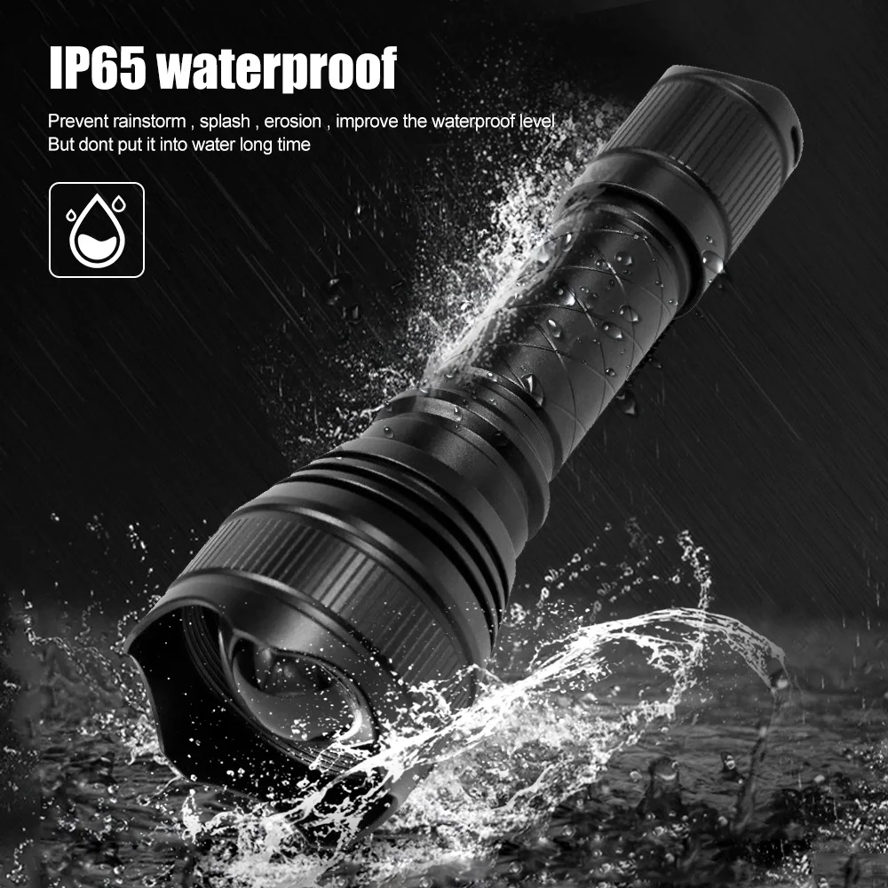 T21 IR 850nm Night Vision Flashlight Tactical IR 940nm Infrared Radiation illuminator  Zoomable IPX65 Waterproof Hunting Lantern