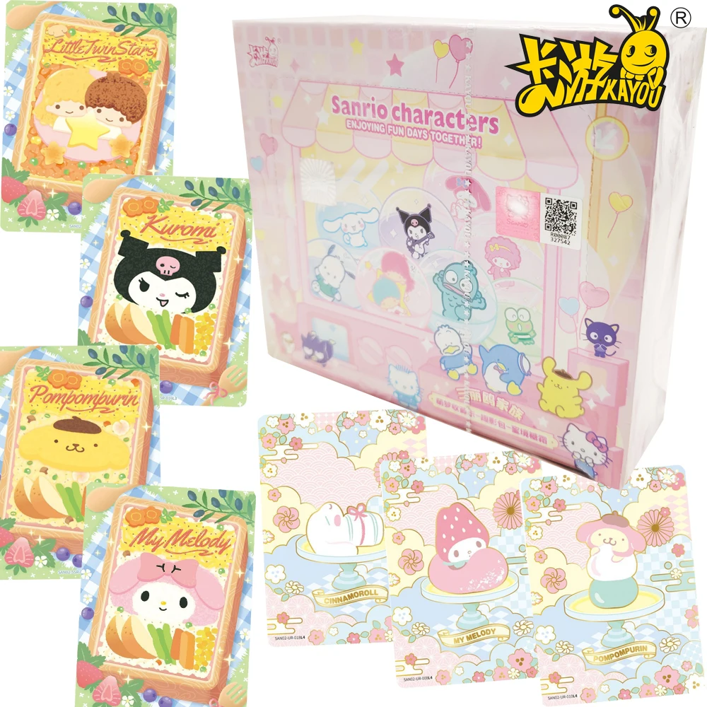 

Genuine Kayou Sanrio Collection Cards for Friends Deeply Loved Lovely Anime Characters Sweet Baking Series Cards Xmas Toys Gifts