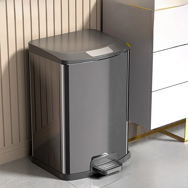 

Большая емкость из нержавеющей стали, кухонная ложка, ножная педаль, покрытая гостиной, бытовой, коммерческий, офисный, ресторан