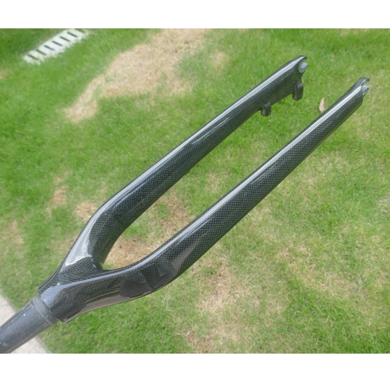 Horquilla de Bicicleta de Montaña 29er de Carbono 3K UD Mate/Brillante, Horquilla de 29 Pulgadas con Freno de Disco, 1/8 a 1-1/2, Liberación Rápida, Horquilla MTB QR