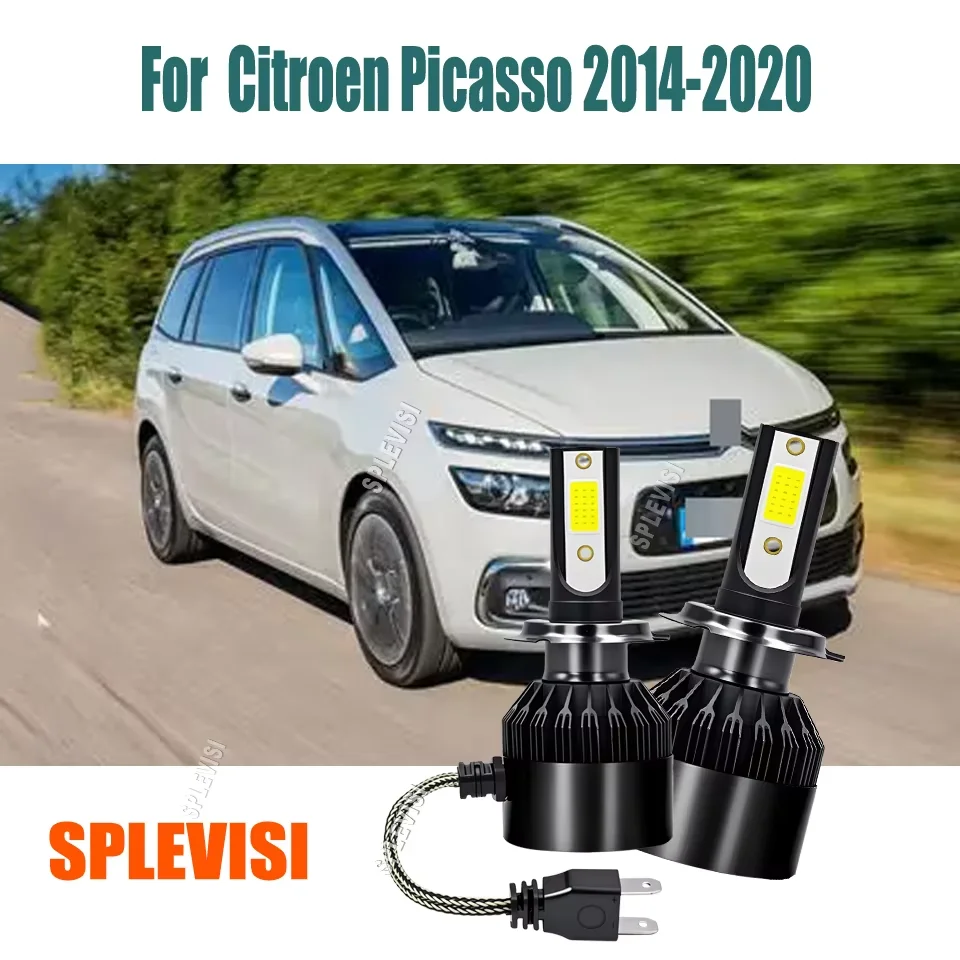 H7 LED White Headlight Conversion -Stable Current Regulation For Citroen Picasso 201 4 2015 2016 2017 2018 2019 2020