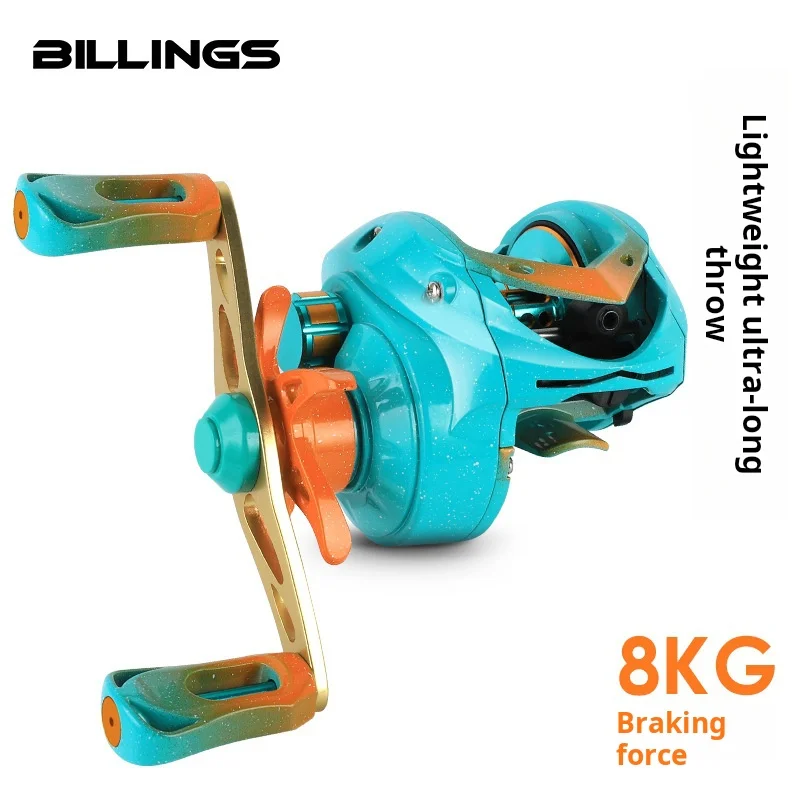 

Billings Road Water Drop Wheel Metal Long throw Anti explosion Line Fishing Wheel Cross border New Product Cuiniao Macaron